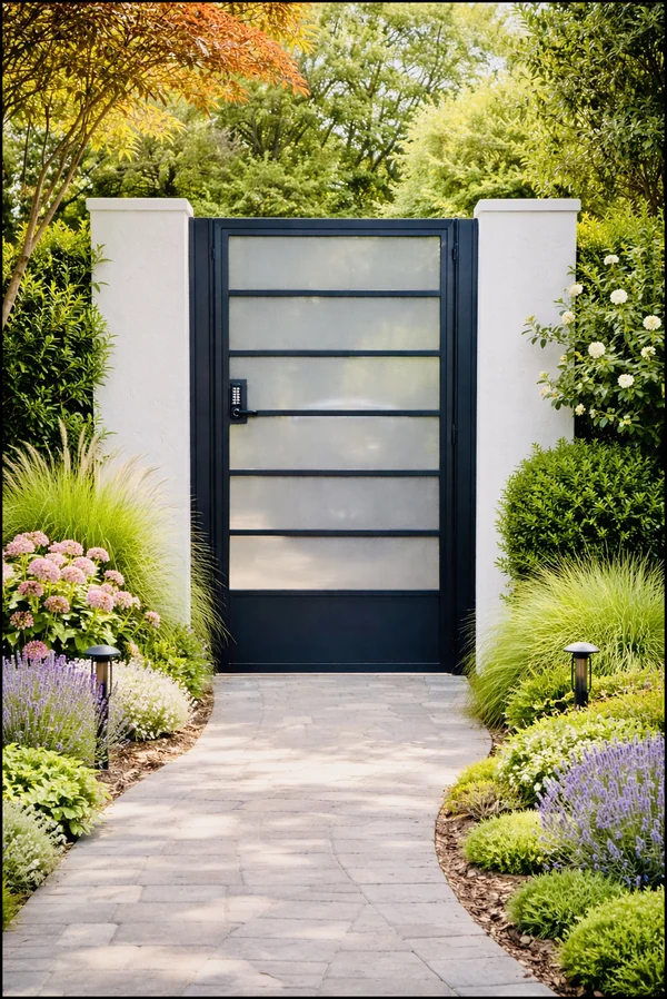 Olson Iron custom iron gate in Las Vegas (601G)