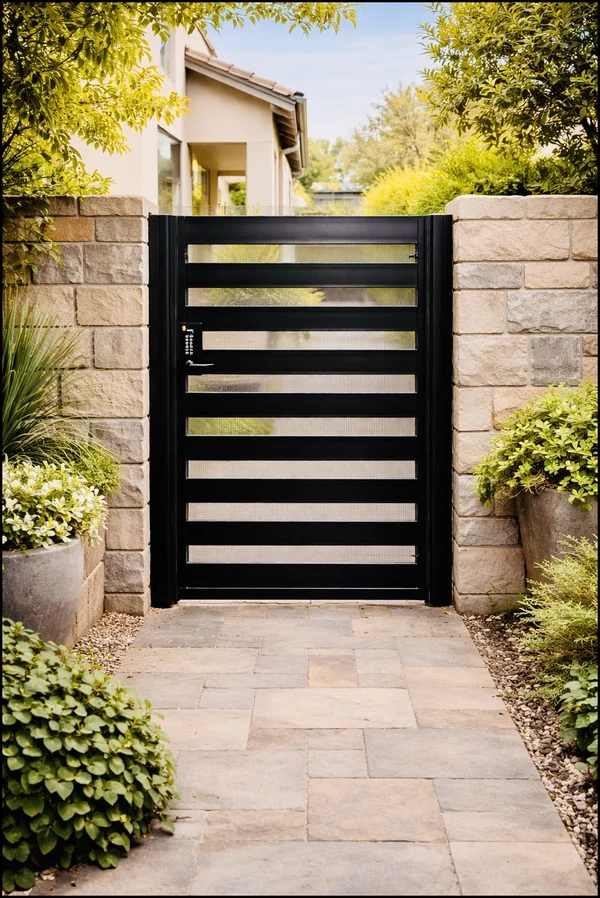 Olson Iron custom iron gate in Las Vegas (602G)