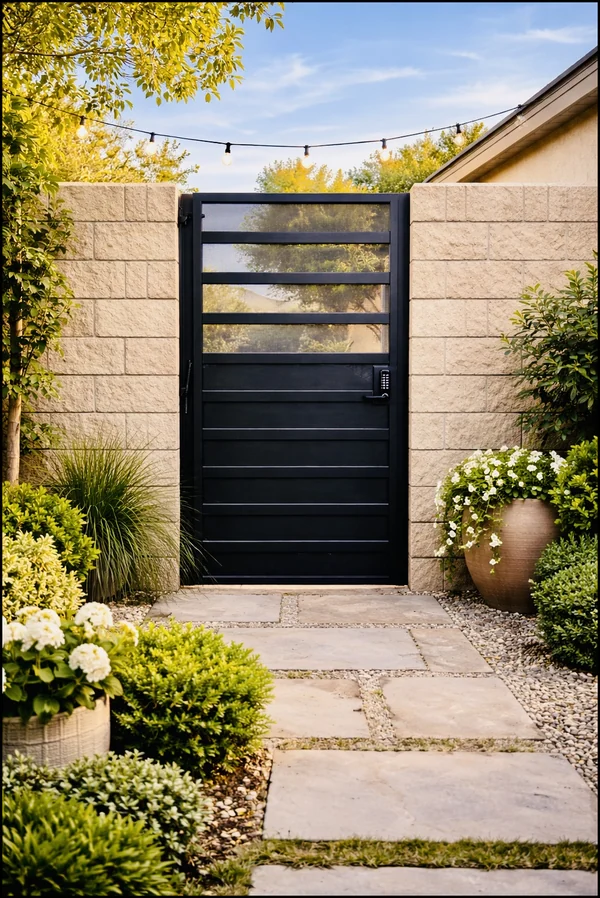 Olson Iron custom iron gate in Las Vegas (603G)