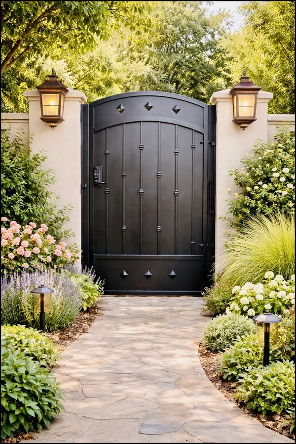 Olson Iron custom iron gate in Las Vegas (604G)