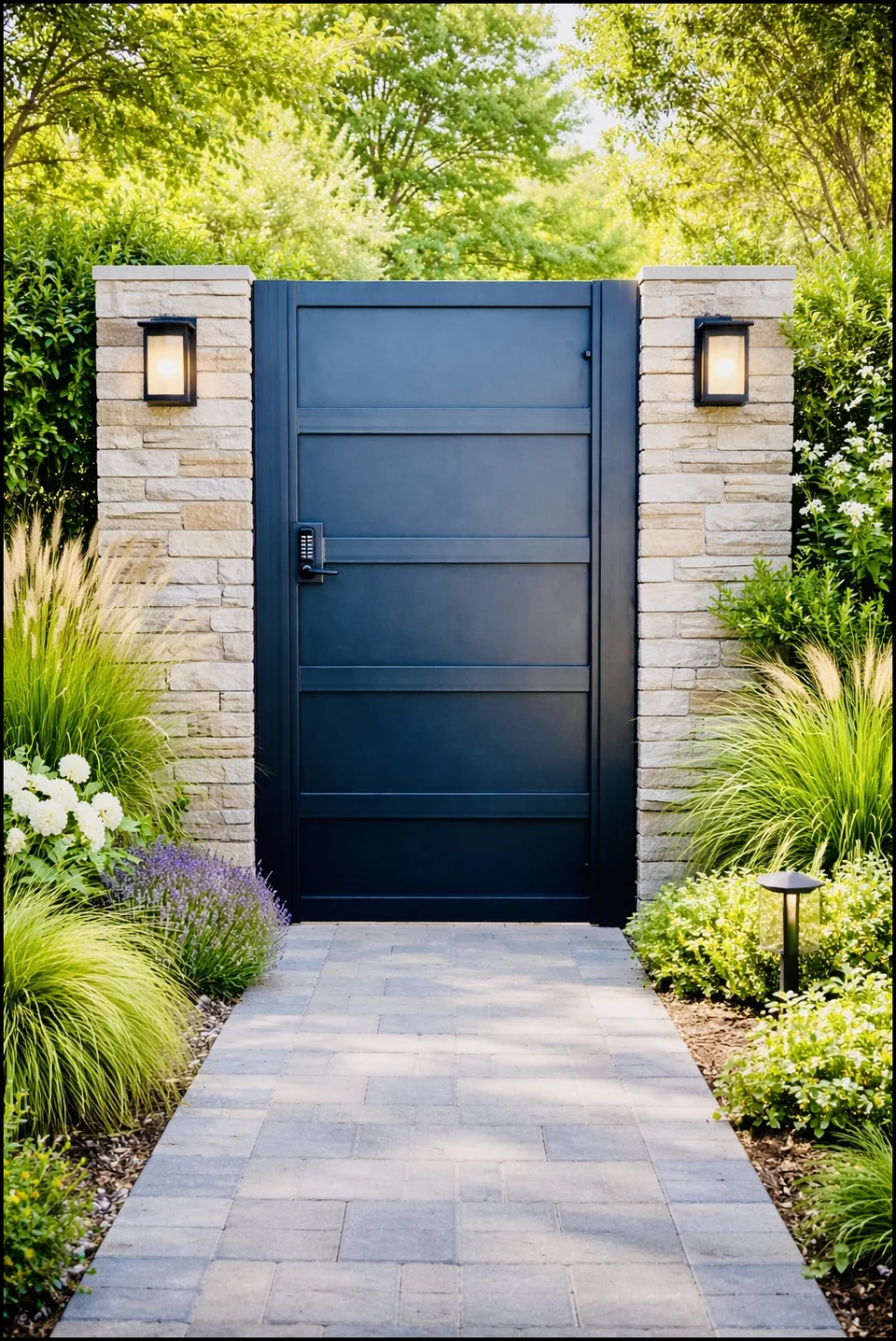 Olson Iron custom iron gate in Las Vegas (607G)