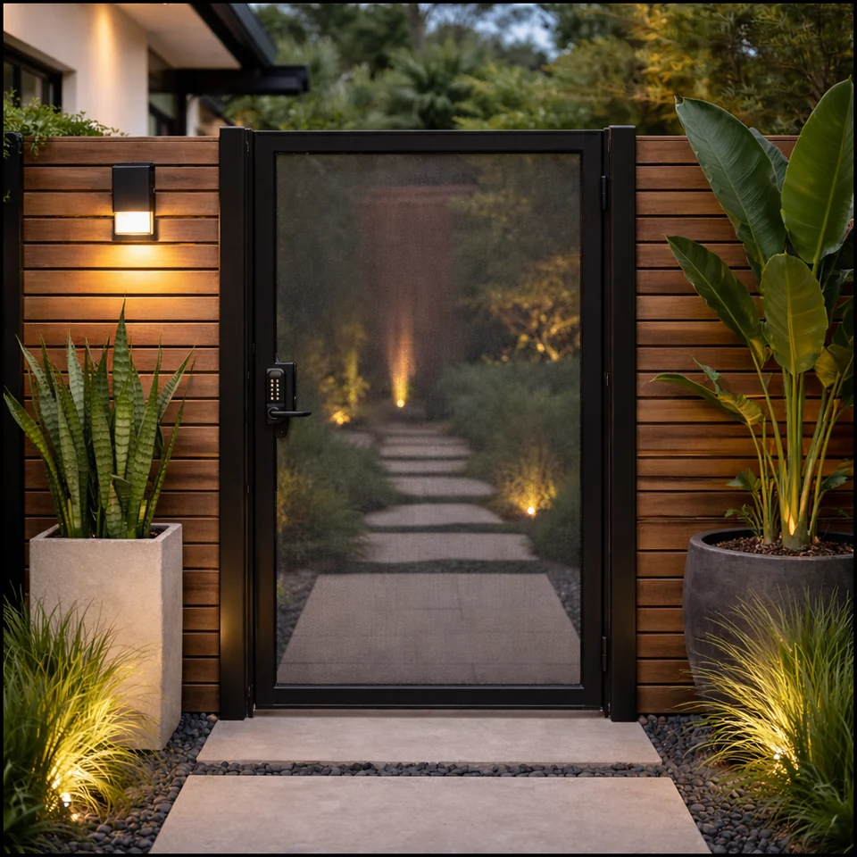 Olson Iron custom iron gate in Las Vegas (608G)