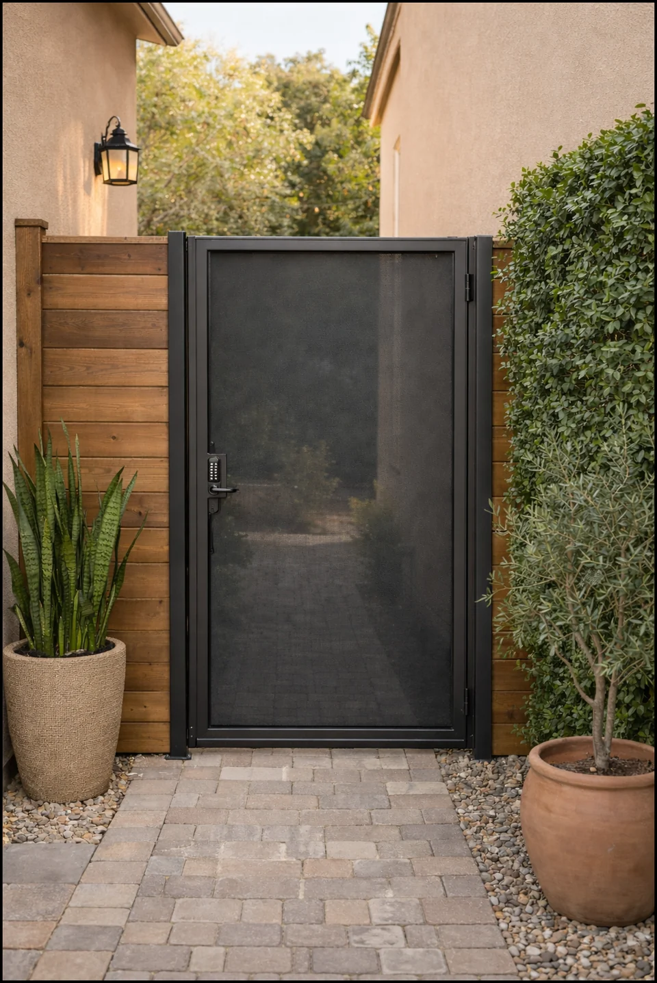 Olson Iron custom iron gate in Las Vegas (610G)