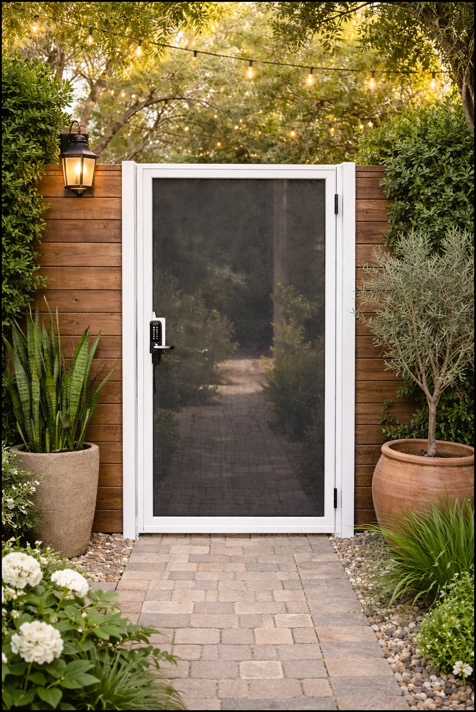 Olson Iron custom iron gate in Las Vegas (611G)