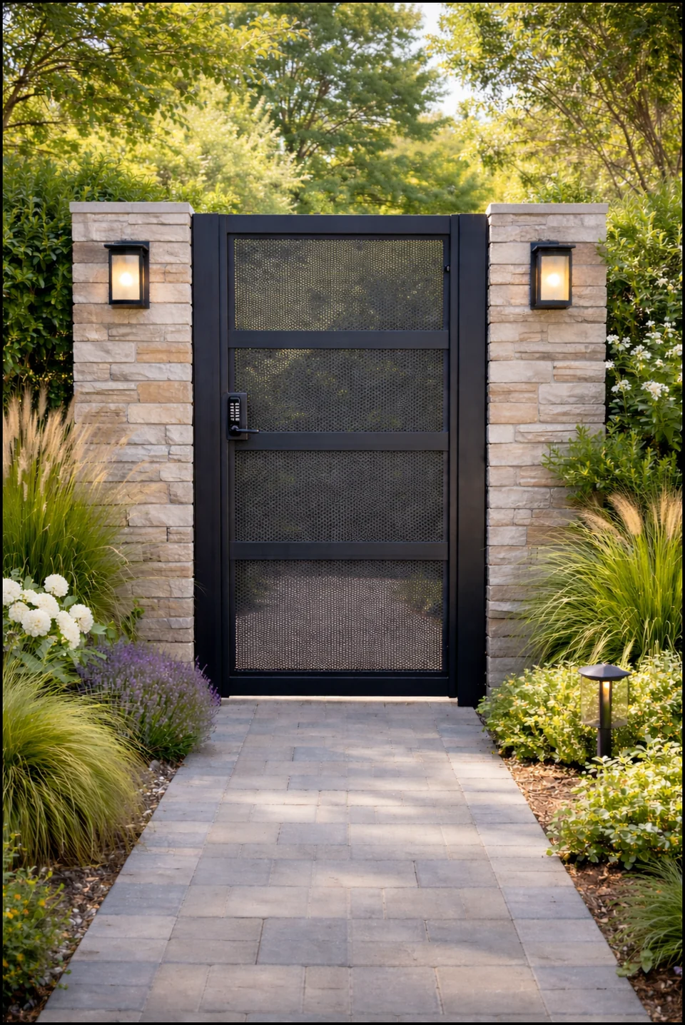 Olson Iron custom iron gate in Las Vegas (614G)