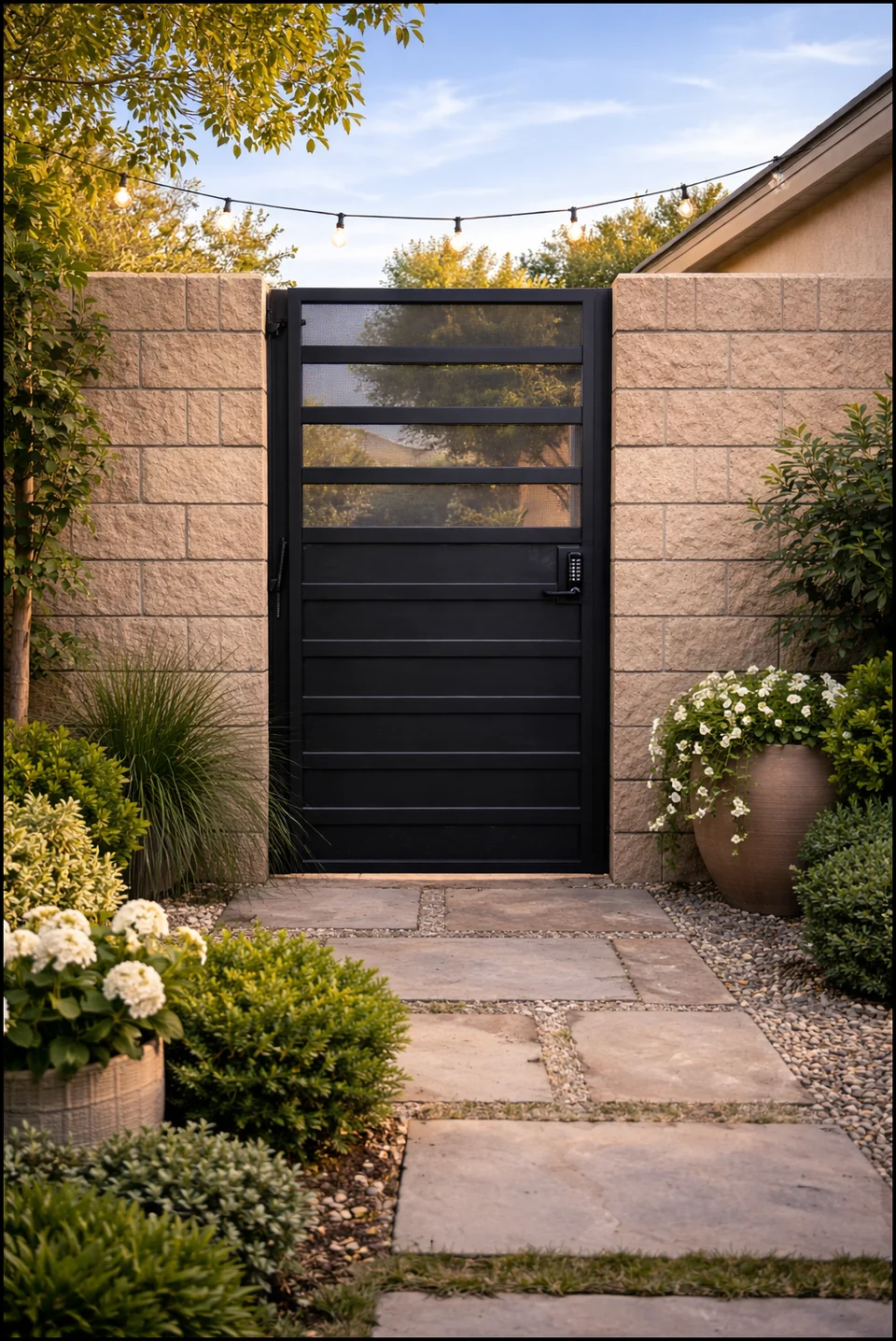 Olson Iron custom iron gate in Las Vegas (616G)