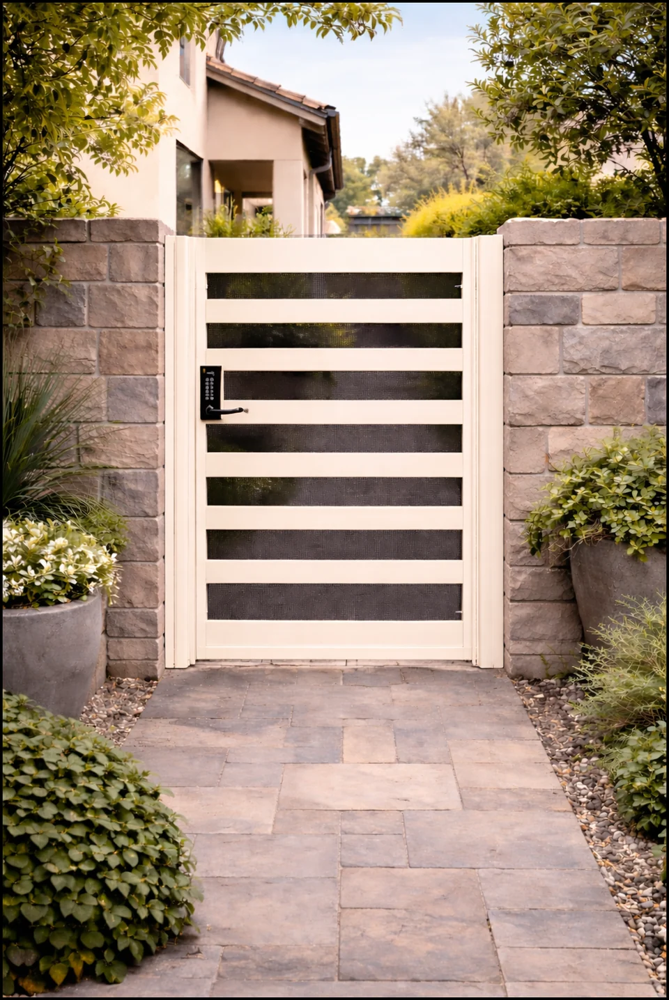 Olson Iron custom iron gate in Las Vegas (618G)
