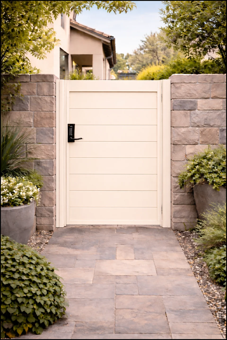 Olson Iron custom iron gate in Las Vegas (622G)