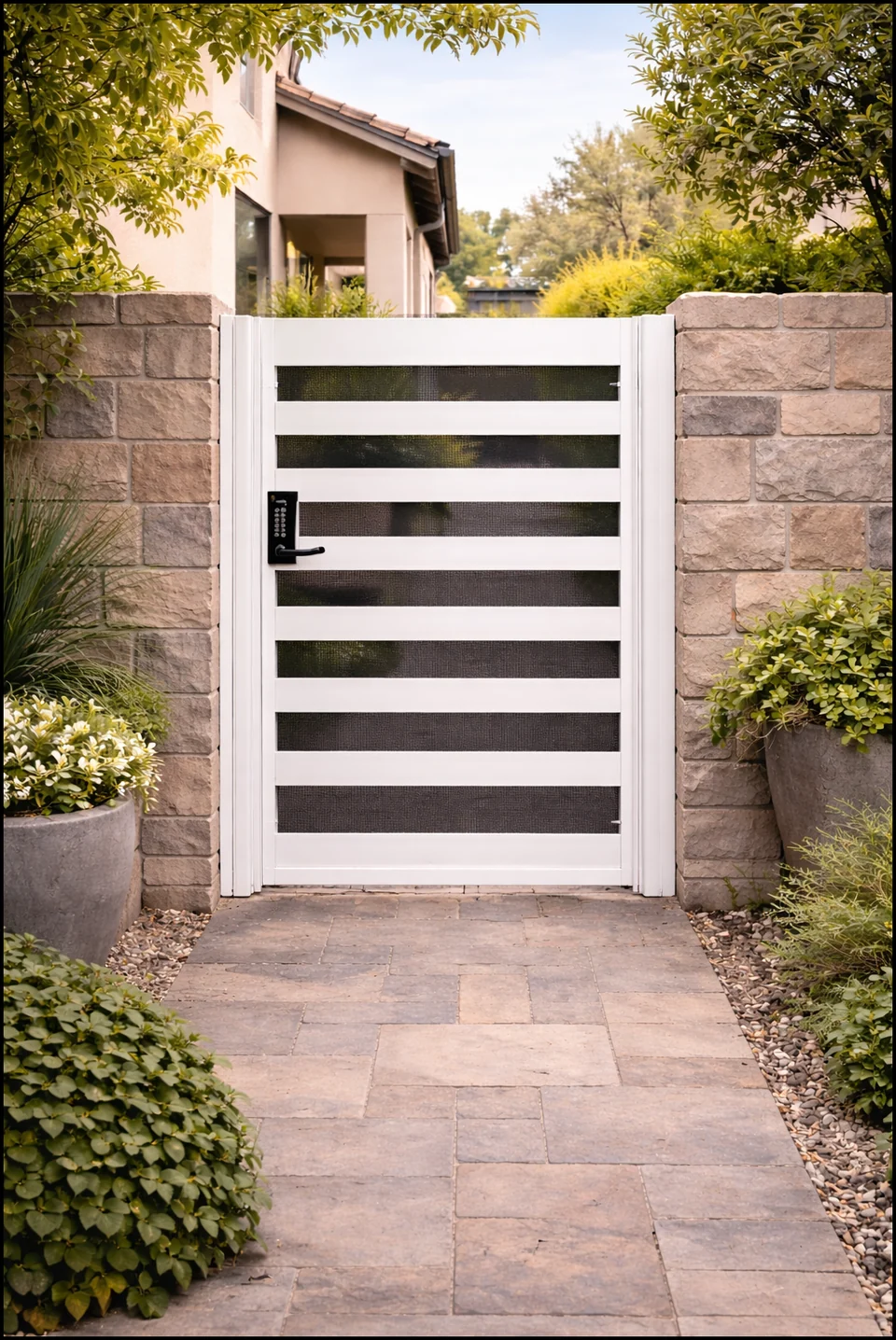 Olson Iron custom iron gate in Las Vegas (624G)