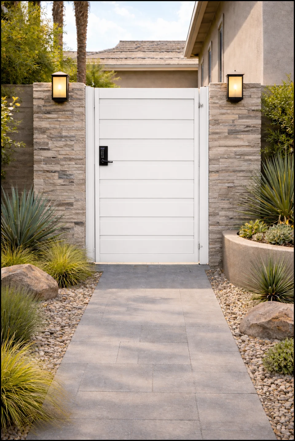 Olson Iron custom iron gate in Las Vegas (627G)