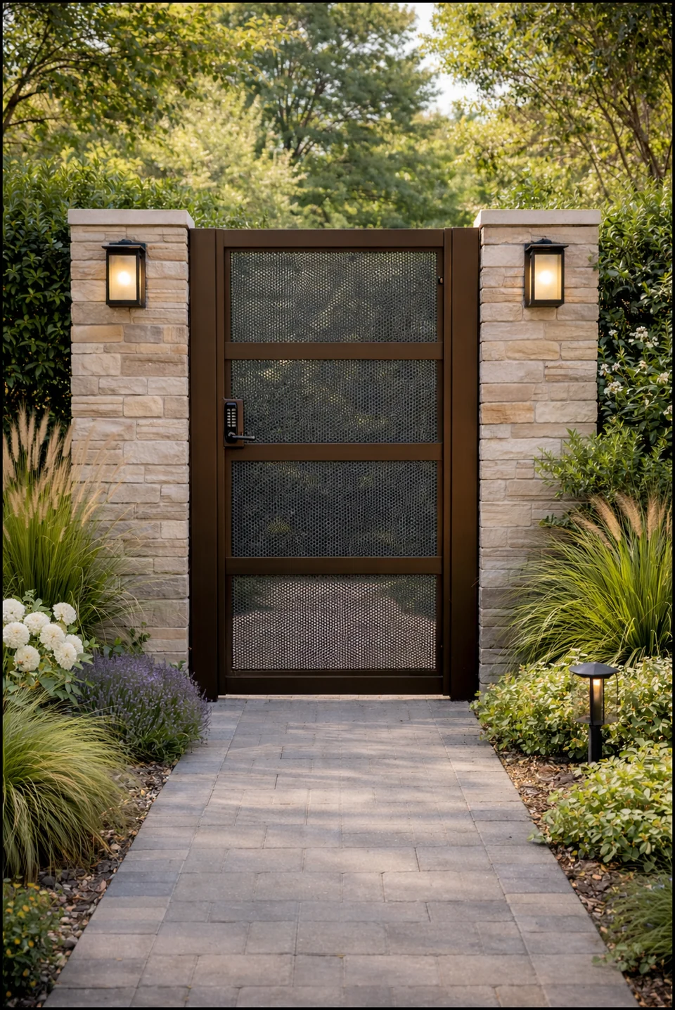 Olson Iron custom iron gate in Las Vegas (629G)