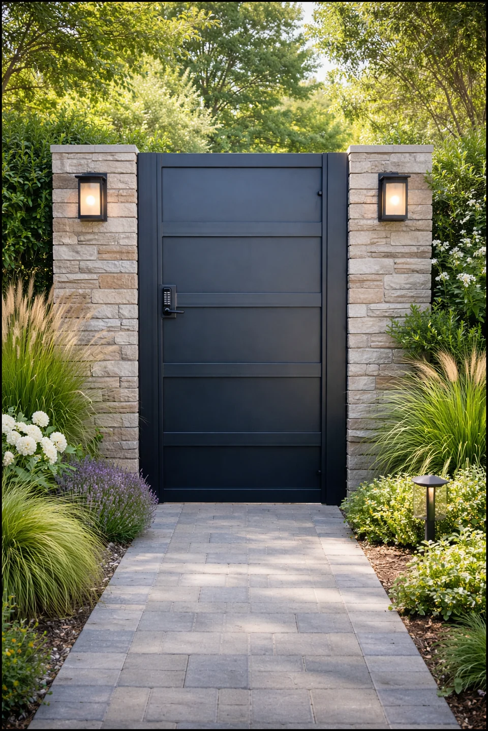Olson Iron custom iron gate in Las Vegas (631G)