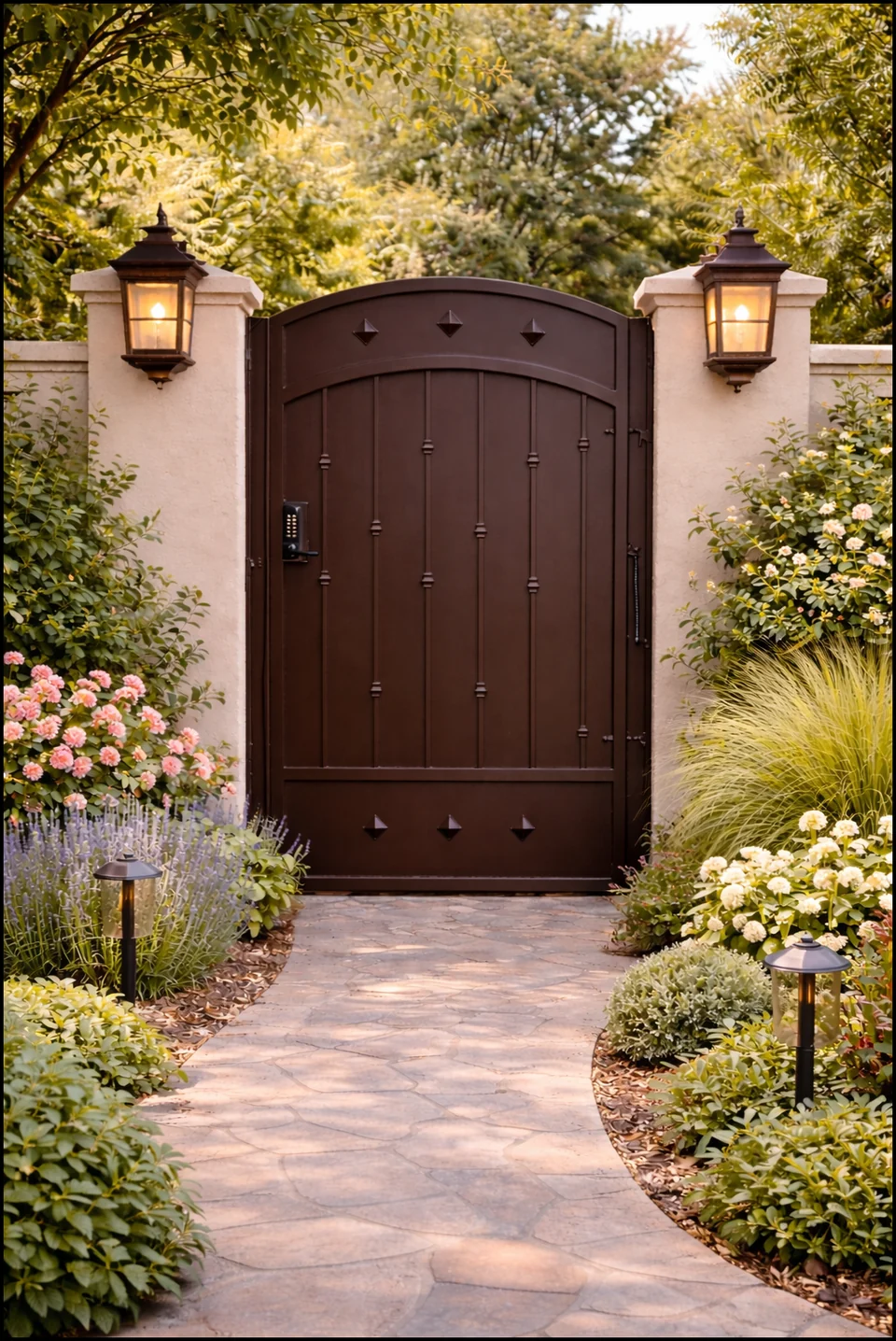 Olson Iron custom iron gate in Las Vegas (632G)