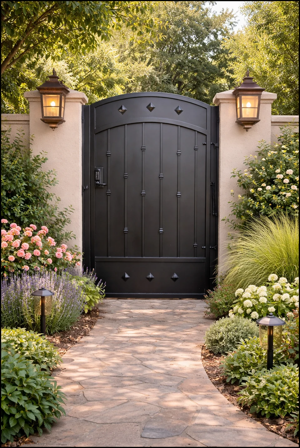 Olson Iron custom iron gate in Las Vegas (634G)