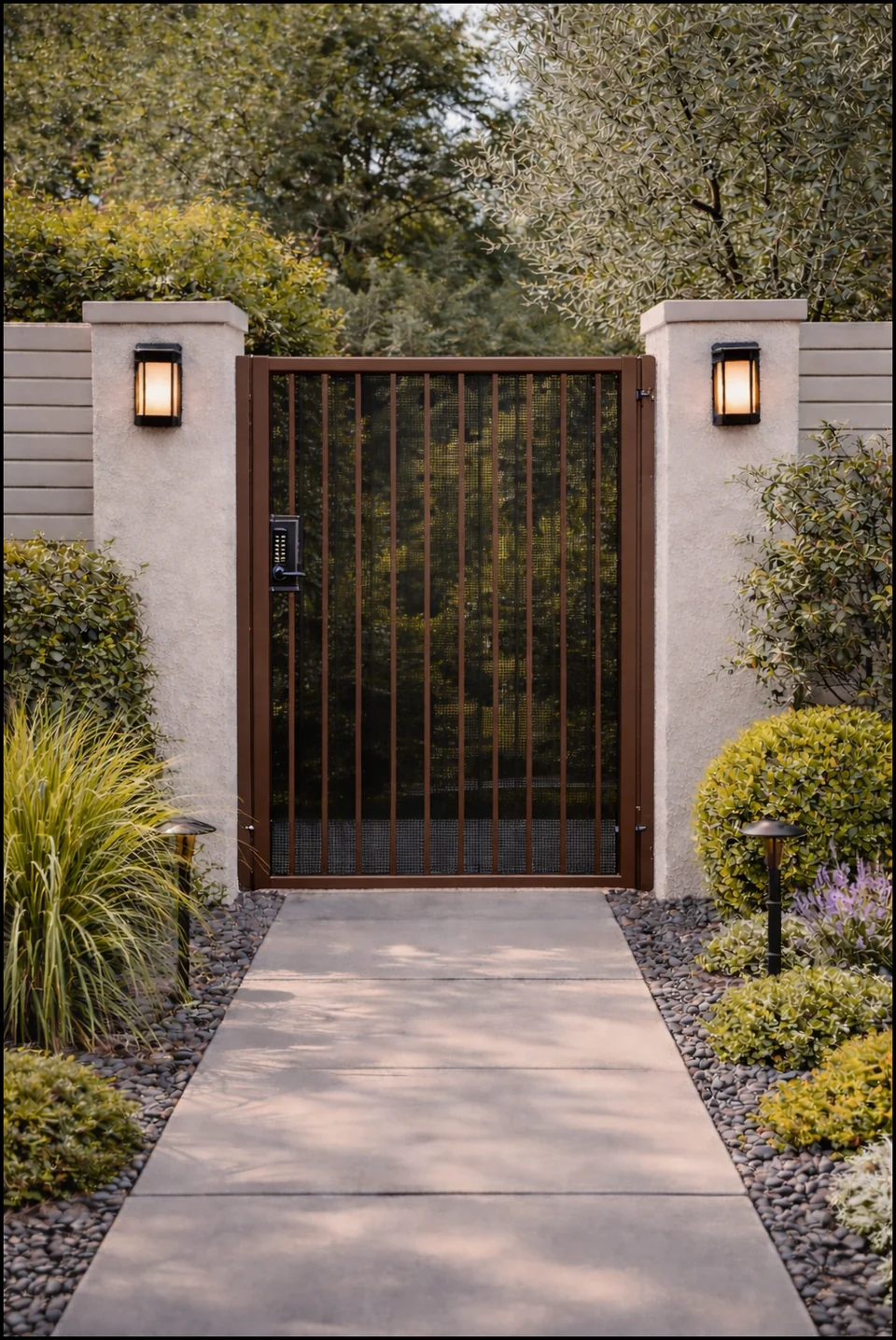 Olson Iron custom iron gate in Las Vegas (637G)