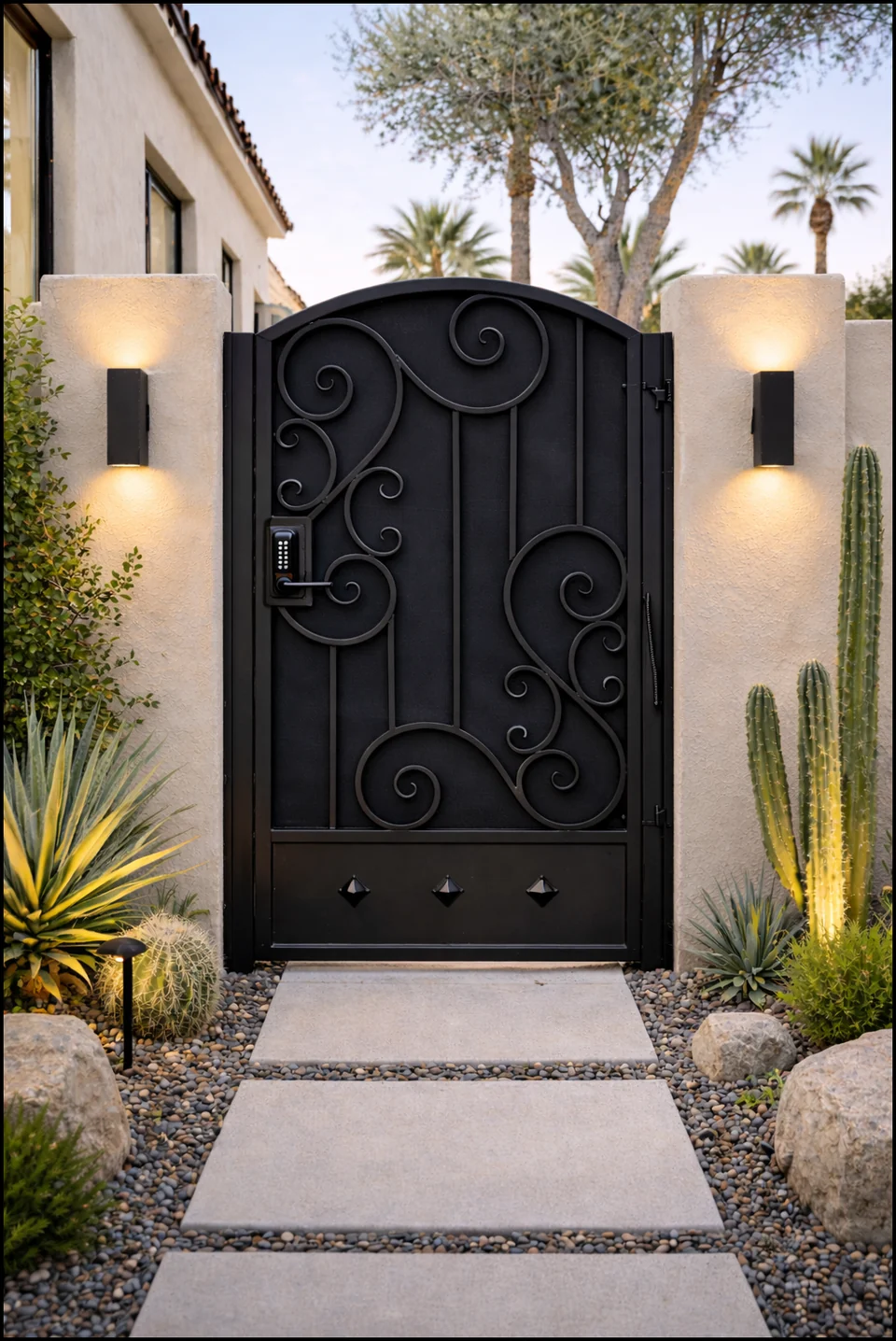 Olson Iron custom iron gate in Las Vegas (646G)