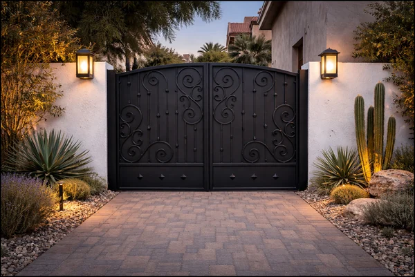 Olson Iron custom iron gate in Las Vegas (700G)