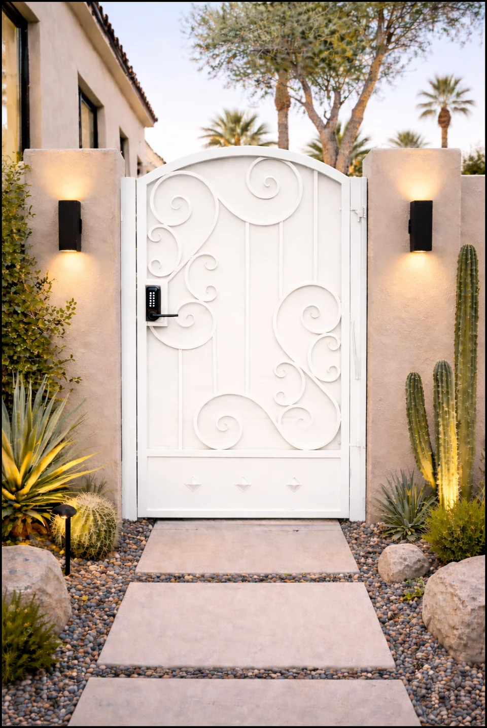 Olson Iron custom iron gate in Las Vegas (648G)