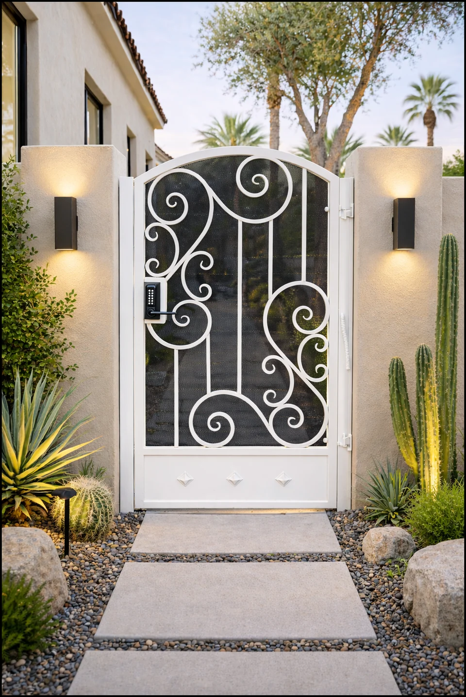 Olson Iron custom iron gate in Las Vegas (649G)