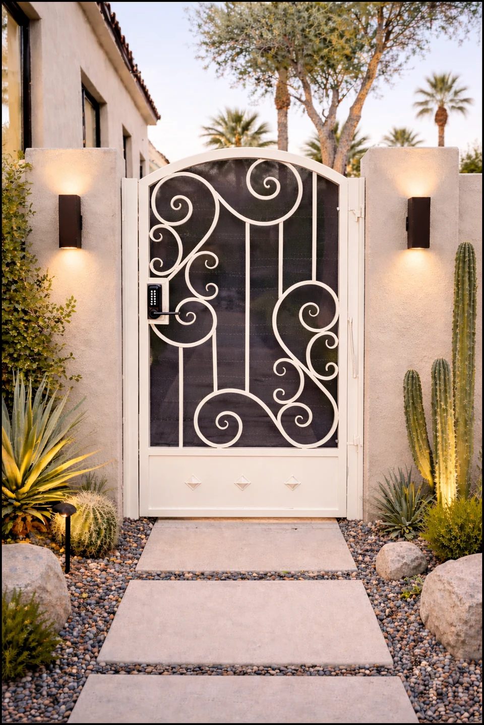 Olson Iron custom iron gate in Las Vegas (651G)