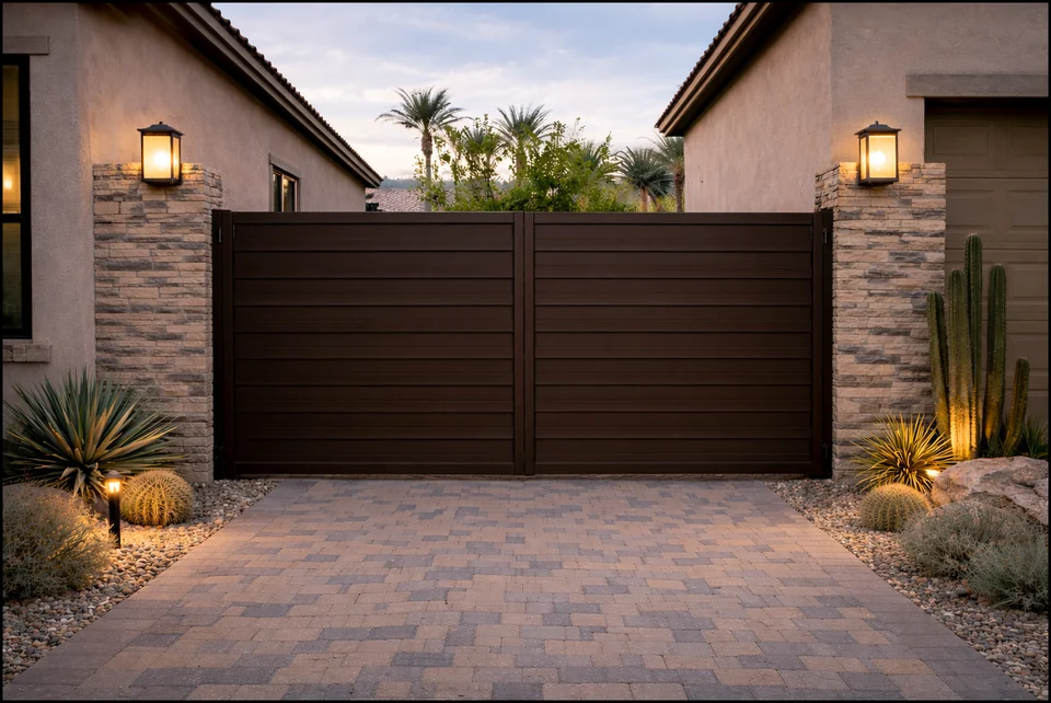 Olson Iron custom iron gate in Las Vegas (701G)