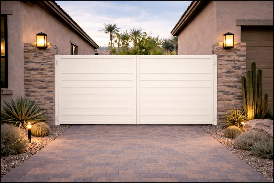 Olson Iron custom iron gate in Las Vegas (703G)