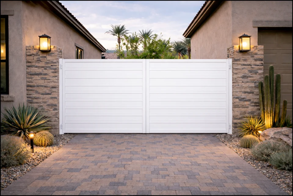 Olson Iron custom iron gate in Las Vegas (704G)