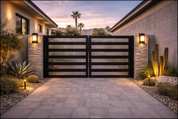 Olson Iron custom iron gate in Las Vegas (705G)