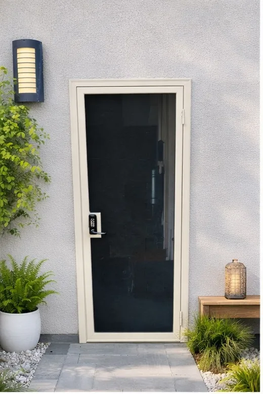 Olson Iron custom security screen door in Las Vegas (104D)