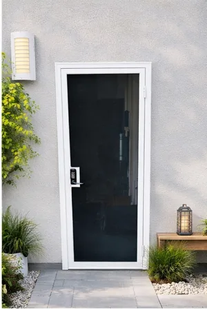 Olson Iron custom security screen door in Las Vegas (105D)