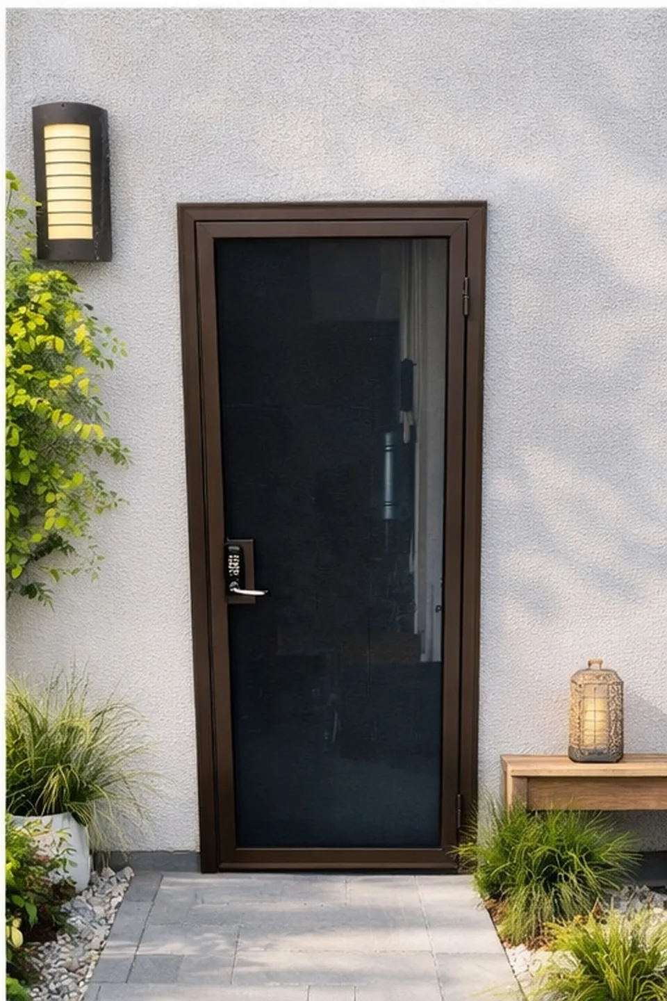 Olson Iron custom security screen door in Las Vegas (401D)