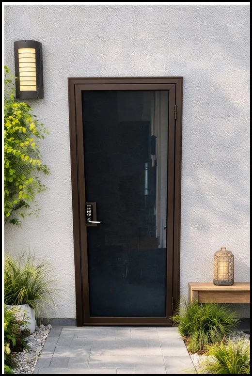 Olson Iron custom security screen door in Las Vegas (403D)