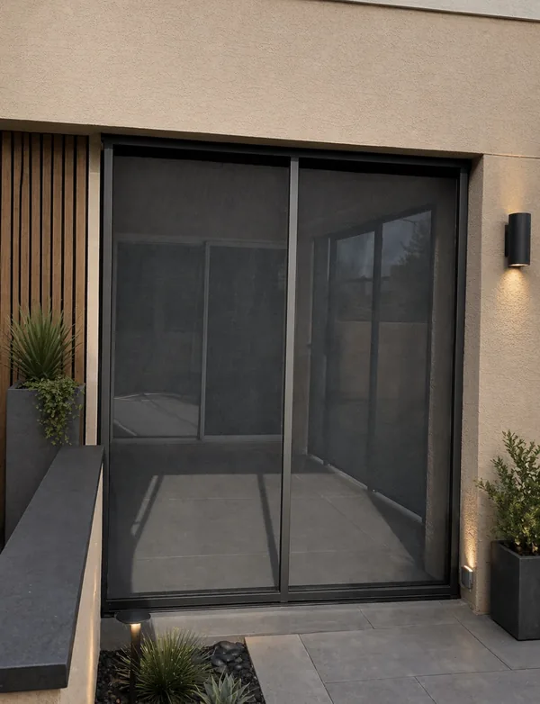 Olson Iron wrap-around security screen enclosure on a Las Vegas single-story home (902E)