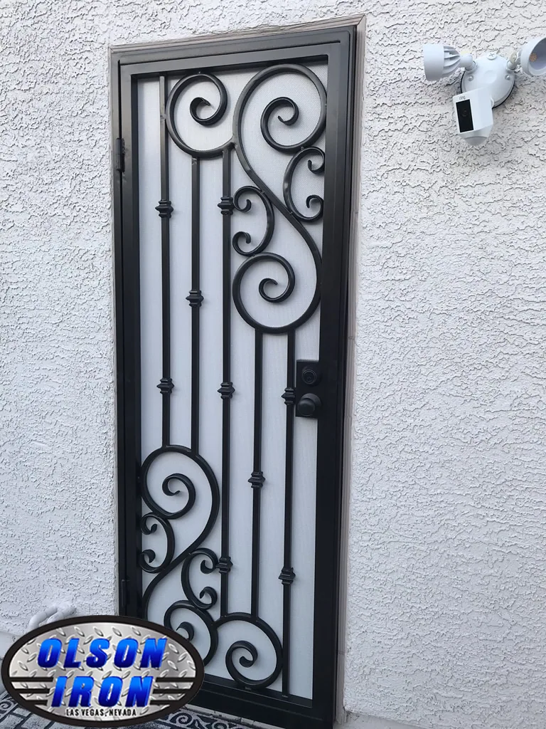 Olson Iron custom security door in Las Vegas Nevada