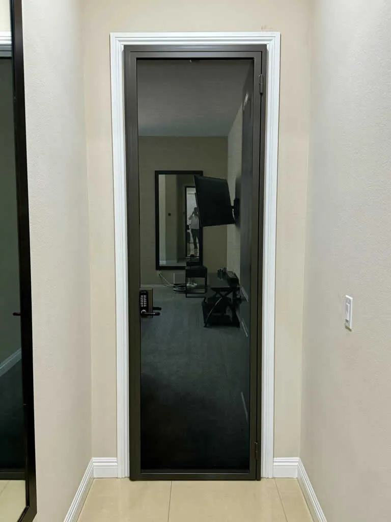 Olson Iron security screen over window in Las Vegas
