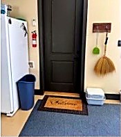 Example of a door with no threshold