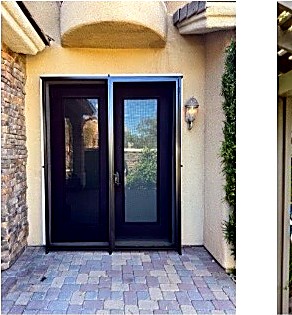 Olson Iron security slider at a residential entry