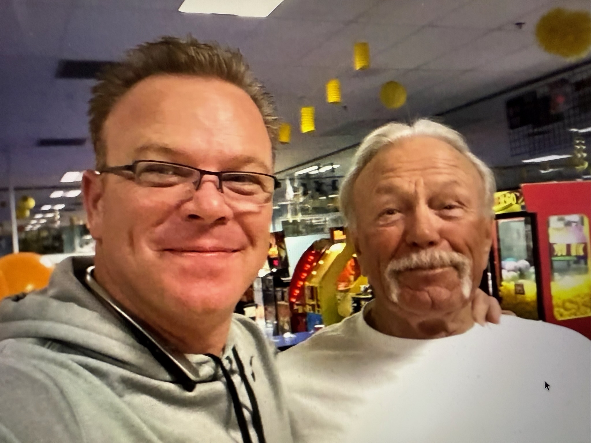 Bo and David Pedrow together at an entertainment venue