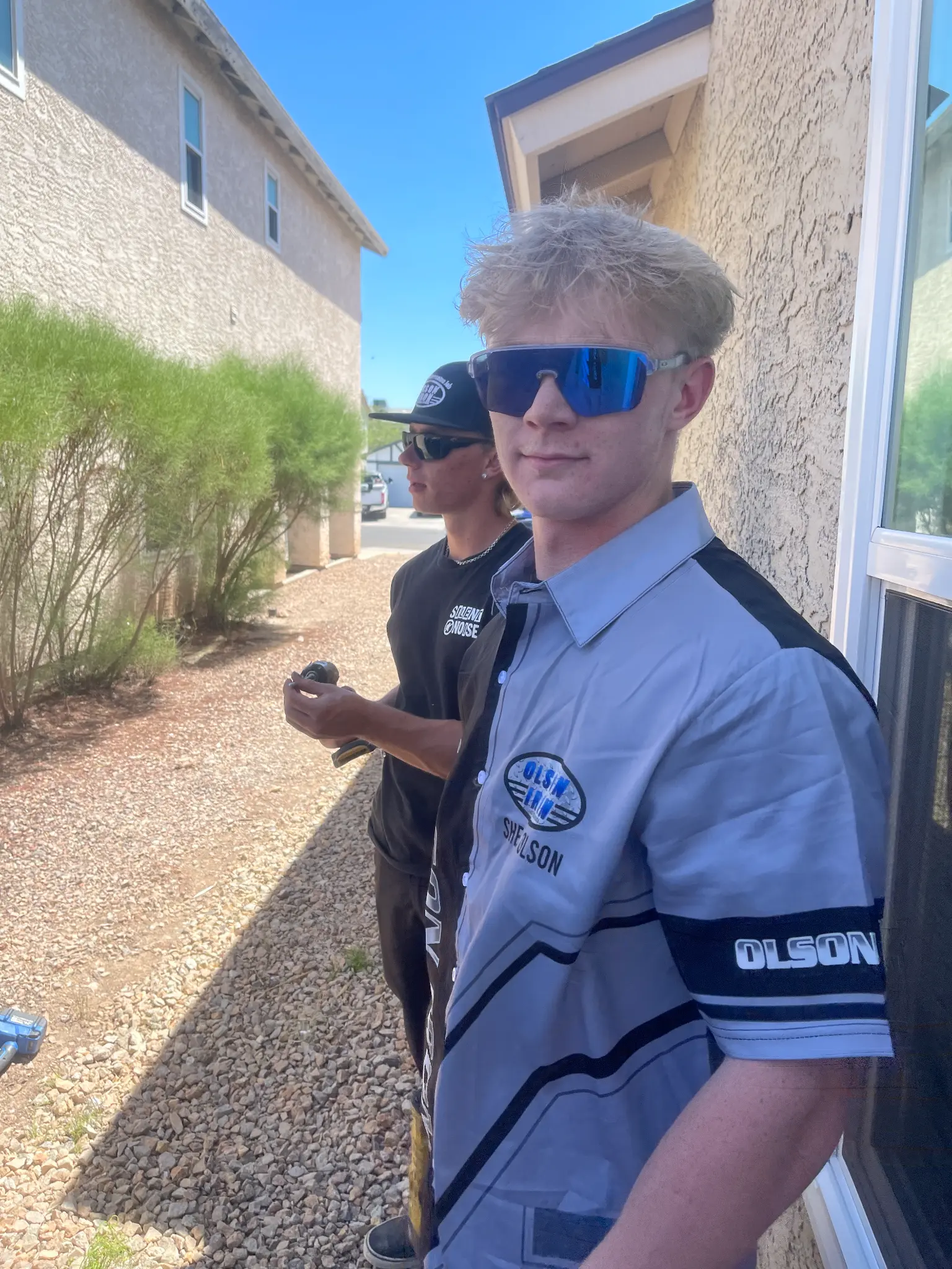 Shea and Landon scoping a job site in Las Vegas